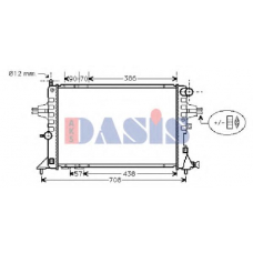 151890N AKS DASIS Радиатор, охлаждение двигателя