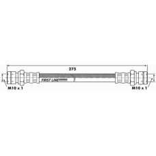 FBH6414 FIRST LINE Тормозной шланг