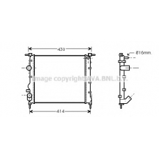 RTA2261 AVA Радиатор, охлаждение двигателя