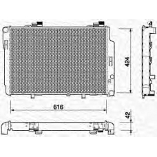 350213765000 MAGNETI MARELLI Радиатор, охлаждение двигателя