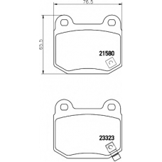 8DB 355 010-691 HELLA Комплект тормозных колодок, дисковый тормоз