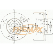 BD-1002 FREMAX Тормозной диск