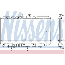 64719 NISSENS Радиатор, охлаждение двигателя