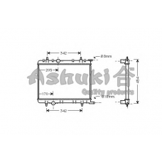 QP55-09 ASHUKI Радиатор, охлаждение двигателя