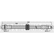 BBH6842 BORG & BECK Тормозной шланг