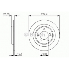 0 986 479 A15 BOSCH Тормозной диск