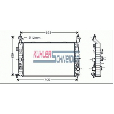 0600571 KUHLER SCHNEIDER Радиатор, охлаждение двигател