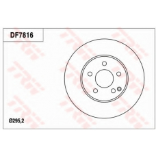 DF7816 TRW Тормозной диск