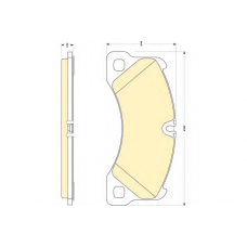 6117749 GIRLING Комплект тормозных колодок, дисковый тормоз