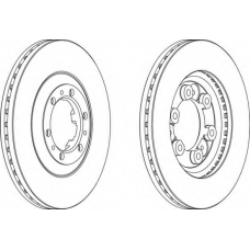 DDF694-1 FERODO Тормозной диск