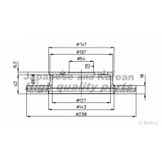 T601-01 ASHUKI Тормозной диск