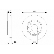 0 986 479 369 BOSCH Тормозной диск