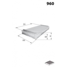 ELR7049 MECAFILTER Фильтр, воздух во внутренном пространстве