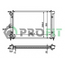 PR 9521A4 PROFIT Радиатор, охлаждение двигателя
