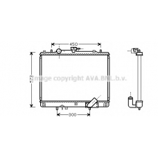 MTA2167 AVA Радиатор, охлаждение двигателя