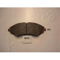 50-W0-003 Ashika Комплект тормозных колодок, дисковый тормоз