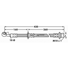 FBH7451 FIRST LINE Тормозной шланг