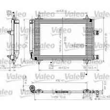 817526 VALEO Конденсатор, кондиционер