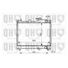 QER2507 QUINTON HAZELL Радиатор, охлаждение двигателя