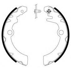 8DB 355 000-501 HELLA Комплект тормозных колодок