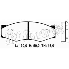 IBD-1111 IPS Parts Комплект тормозных колодок, дисковый тормоз