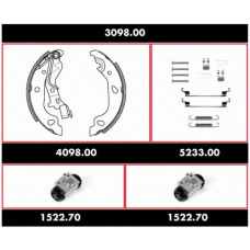 3098.00 WOKING Комплект тормозов, барабанный тормозной механизм
