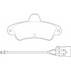 WBP21586A WAGNER LOCKHEED Комплект тормозных колодок, дисковый тормоз