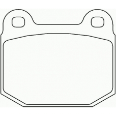 MDB1099 MINTEX Комплект тормозных колодок, дисковый тормоз