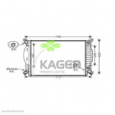 31-1628 KAGER Радиатор, охлаждение двигателя