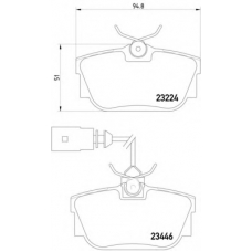 MDB2113 DON Комплект тормозных колодок, дисковый тормоз
