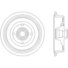 94012800 TEXTAR Тормозной барабан