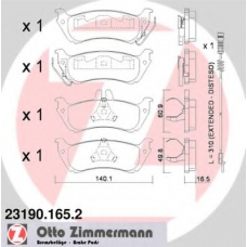 23190.165.2 ZIMMERMANN Комплект тормозных колодок, дисковый тормоз