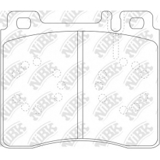 PN0029 NiBK Комплект тормозных колодок, дисковый тормоз