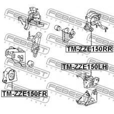 TM-ZZE150LH FEBEST Подвеска, двигатель