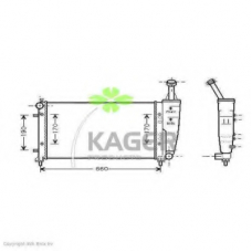 31-0456 KAGER Радиатор, охлаждение двигателя