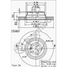 09.9355.10 BREMBO Тормозной диск