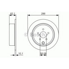 0 986 479 A10 BOSCH Тормозной диск