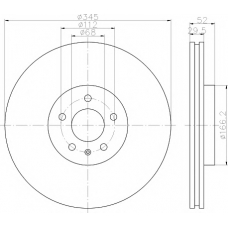 8DD 355 122-882 HELLA PAGID Тормозной диск