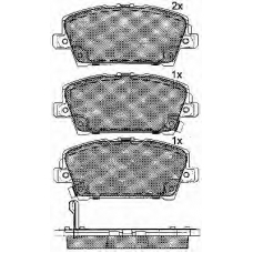 10913 BSF Комплект тормозных колодок, дисковый тормоз