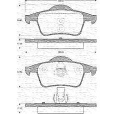 363702161109 MAGNETI MARELLI Комплект тормозных колодок, дисковый тормоз