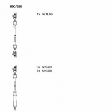 600/380 BREMI Комплект проводов зажигания