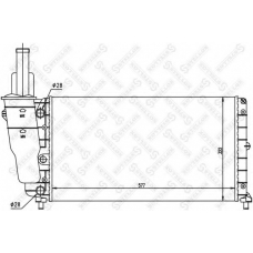 10-25084-SX STELLOX Радиатор, охлаждение двигателя