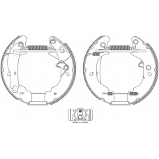 8DB 355 004-111 HELLA Комплект тормозных колодок