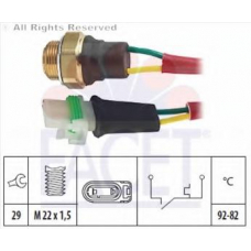 7.5127 FACET Термовыключатель, вентилятор радиатора