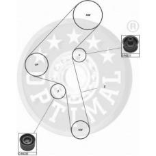 SK-1205 OPTIMAL Комплект ремня грм