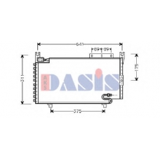 072100N AKS DASIS Конденсатор, кондиционер