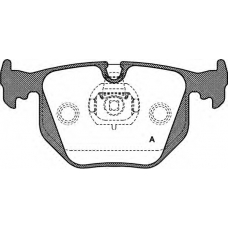 BPA0381.20 OPEN PARTS Комплект тормозных колодок, дисковый тормоз