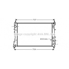FTA2359 AVA Радиатор, охлаждение двигателя