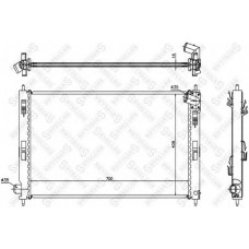 10-25349-SX STELLOX Радиатор, охлаждение двигателя