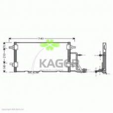 94-5007 KAGER Конденсатор, кондиционер